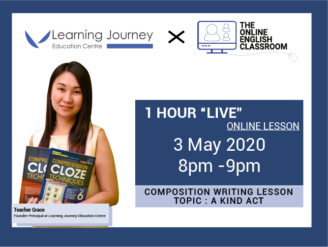 Free 1-hr Live Lesson On Composition Writing (Pri 3-6)